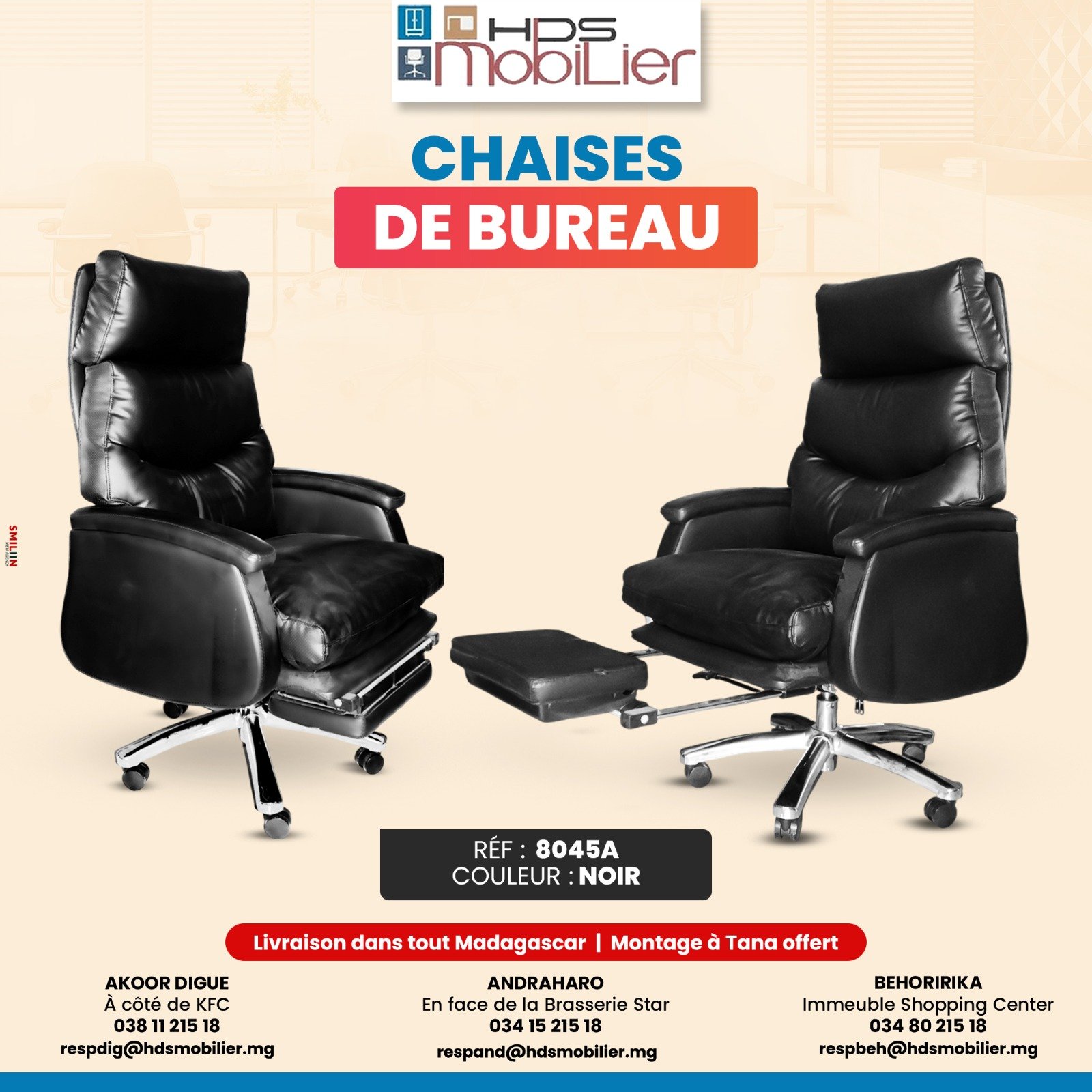 Chaise de bureau 8045A