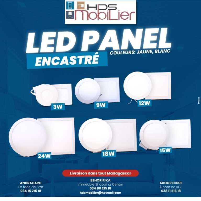 LED PANNEL ENCASTRE