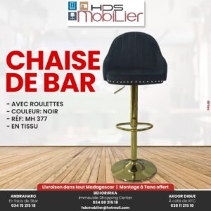 Chaise bar tissu dein - MH 377 Black