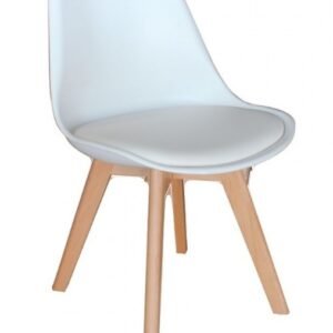 Chaise Scandinave pied bois avec coussin - XM514