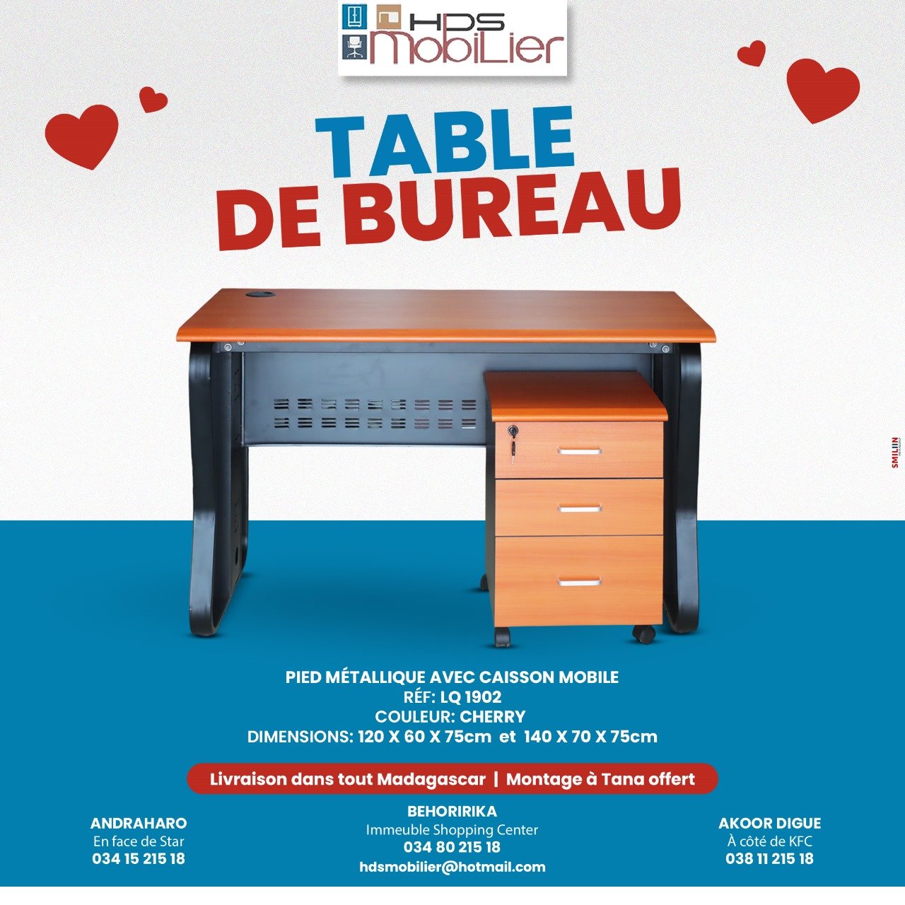 Table de bureau LQ 1902