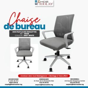 CHAISE ROULETTES1003B GRIS