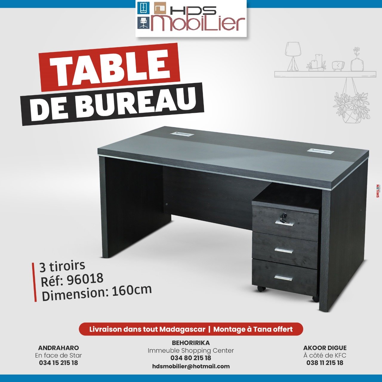 Table de bureau REF 96018