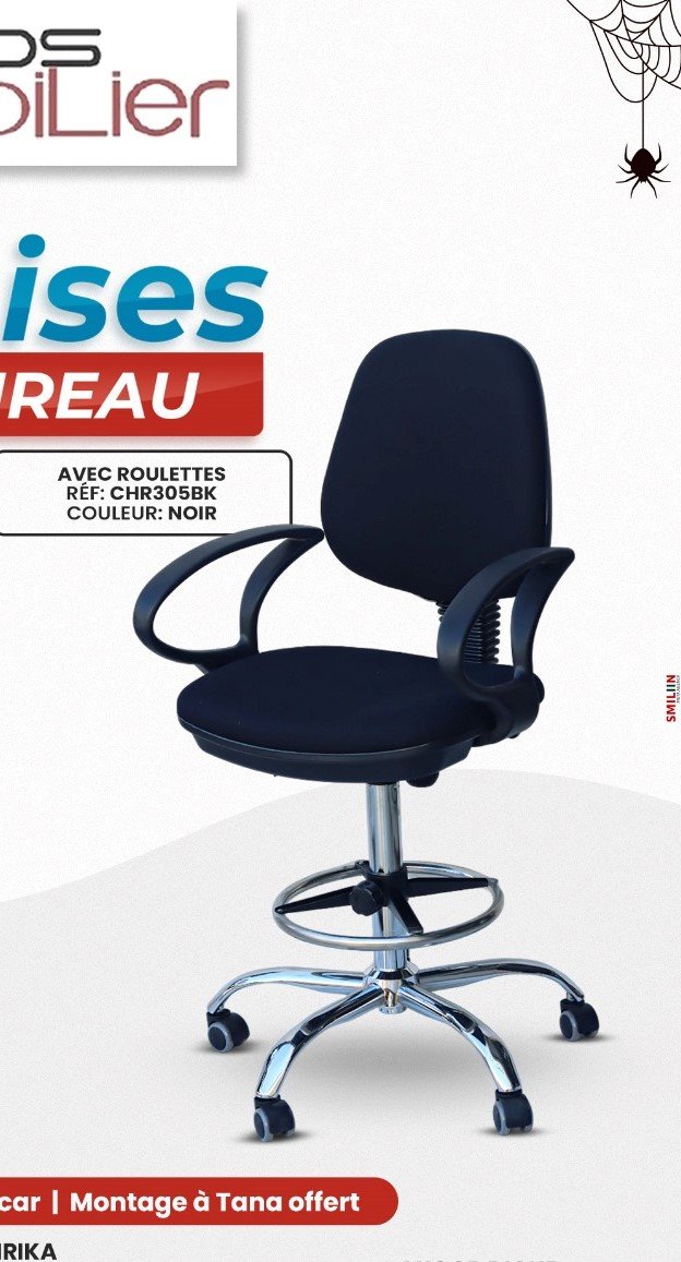 Chaise de bureau CHR305 BK