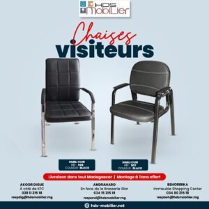 Chaise visiteurs 508-507BK