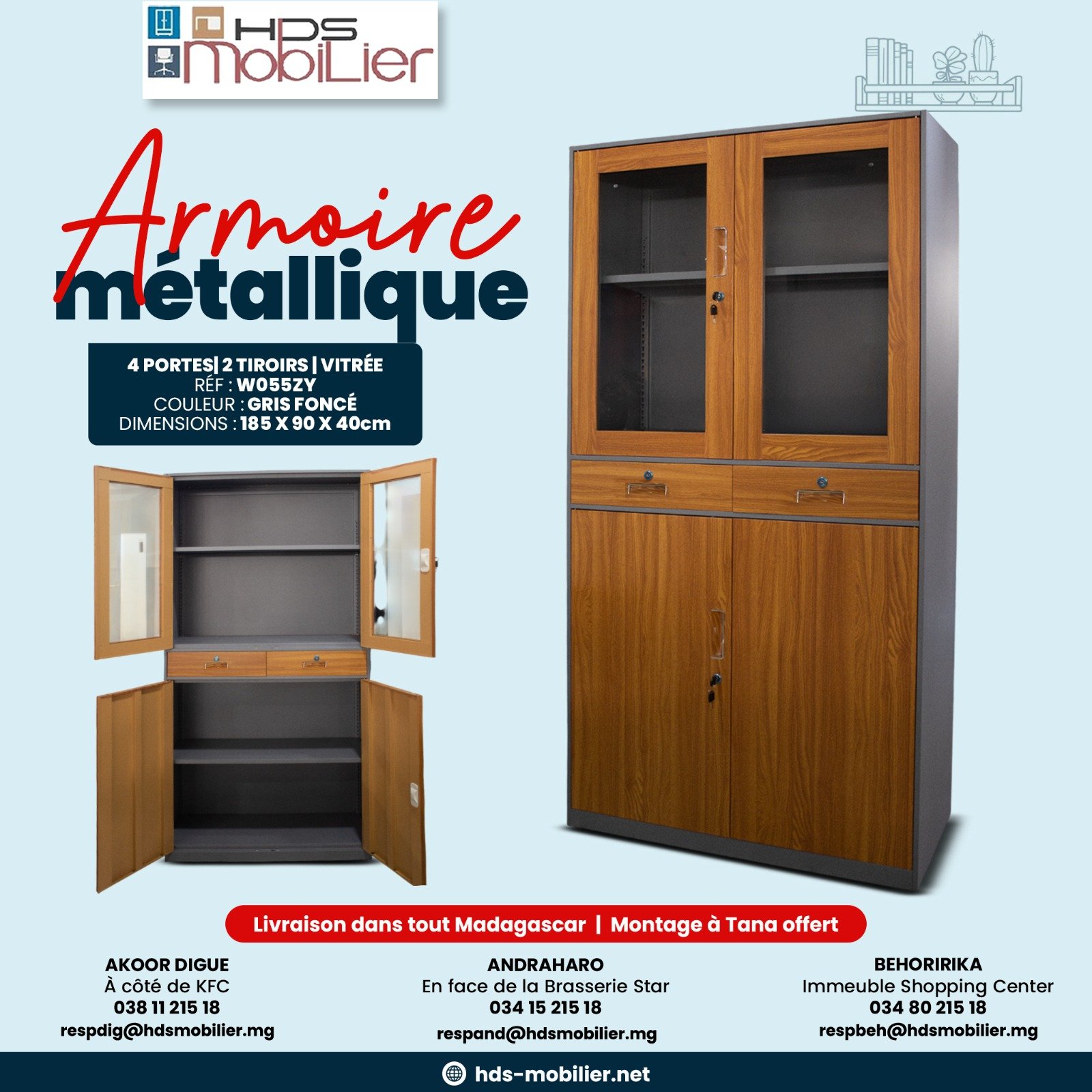 Armoire métallique W055ZY