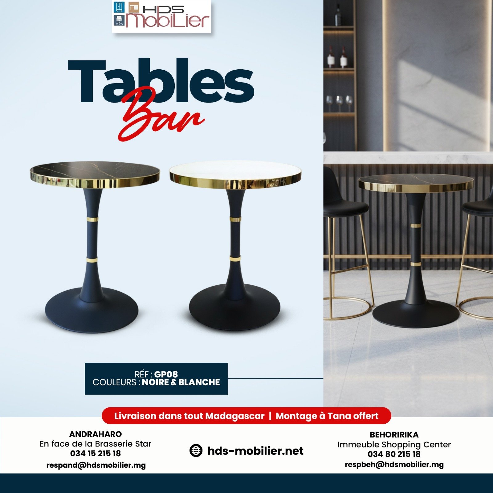 Table Bar Réf : GP08