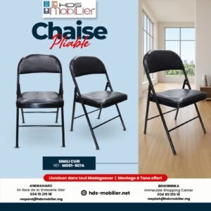 Chaise Pliable en Similicuir - Réf : MD01-507A