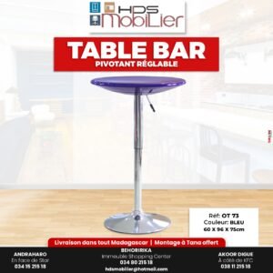 TABLE BAR PIVOTANT RÉGLABLE – Réf. OT 73