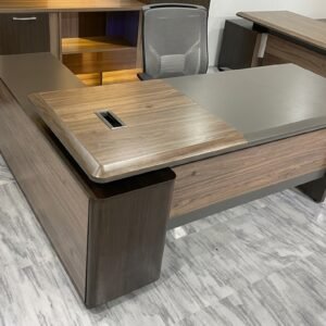 Bureau de Direction Moderne avec Retour Intégré - Réf: 2006-2m